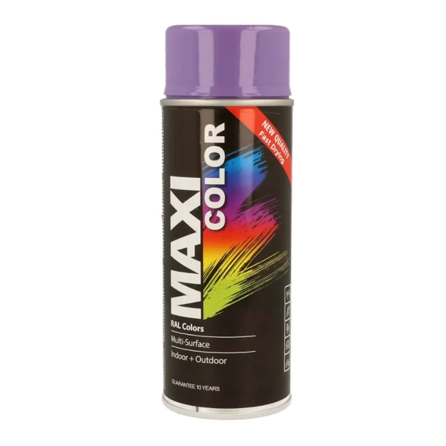 Эмаль аэрозольная универсальная декоративная Maxi Color RAL 4005 Сине-фиолетовая 400мл (MX4005) Эмаль аэрозольная универсальная декоративная Maxi Color RAL 4005 Сине-фиолетовая 400мл (MX4005)