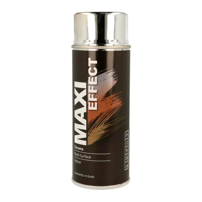 Эмаль MAXI COLOR аерозольная с эффектом хрома 400 мл (MX0010)