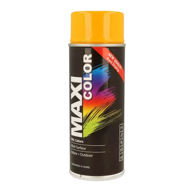 Краска аэрозольная MAXI COLOR универсальная (RAL 1028) 400 мл желтая дыня MAXI COLOR (MX1028) Краска аэрозольная MAXI COLOR универсальная (RAL 1028) 400 мл желтая дыня MAXI COLOR (MX1028)