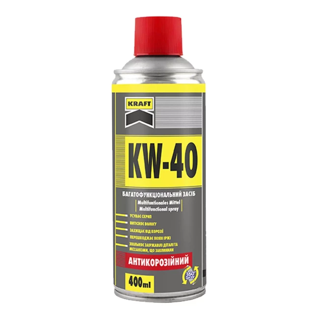 Смазка универсальная KRAFT KW-40 аэрозоль 400 мл (KF002) Смазка универсальная KRAFT KW-40 аэрозоль 400 мл (KF002)