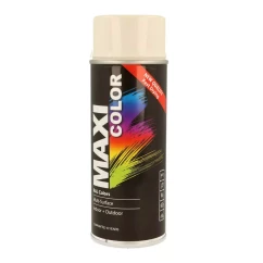Эмаль аэрозольная универсальная декоративная Maxi Color RAL 9001 Кремово-белая 400мл (MX9001)