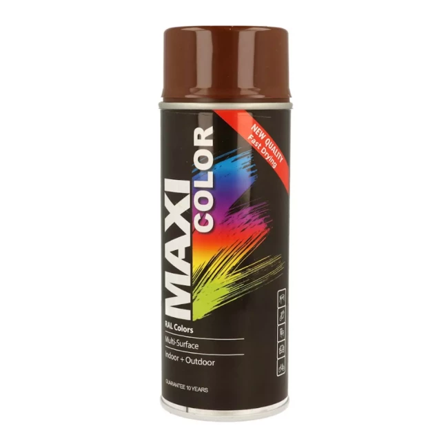 Эмаль MAXI COLOR аэрозольная декоративная коричневая 400 мл (MX8011) Эмаль MAXI COLOR аэрозольная декоративная коричневая 400 мл (MX8011)