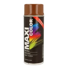 Эмаль MAXI COLOR аерозольная декоративная RAL бежево-коричневий 400 мл (MX8024)