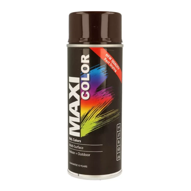 Эмаль MAXI COLOR аэрозольная декоративная шоколадно-коричневая 400 мл (MX8017) Эмаль MAXI COLOR аэрозольная декоративная шоколадно-коричневая 400 мл (MX8017)