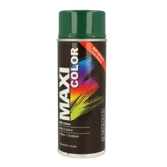 Емаль MAXI COLOR декоративна аерозольна темно-зелена 400 мл (MX6005)