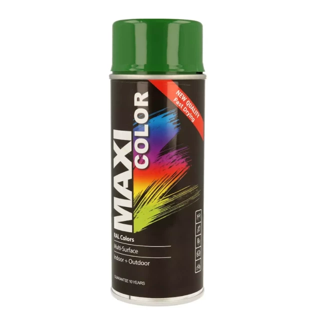 Эмаль MAXI COLOR аэрозольная декоративная зеленая 400 мл (MX6002) Эмаль MAXI COLOR аэрозольная декоративная зеленая 400 мл (MX6002)