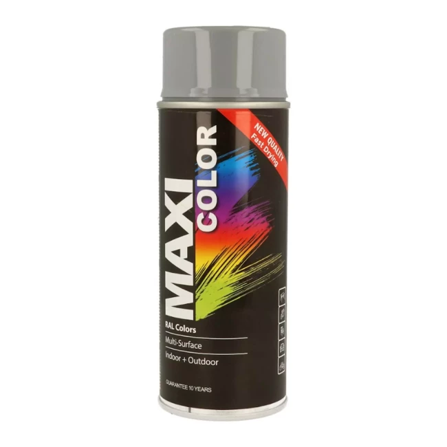 Эмаль MAXI COLOR аэрозольная универсальная декоративная Ral 7046 отдаленно-серый 400 мл (MX7046)