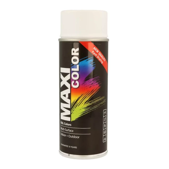 Эмаль MAXI COLOR декоративная сигнально-белая матовая 400 мл (MX9003М)