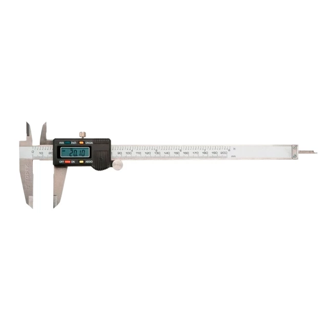Штангенциркуль цифровой TOPEX, 200 мм (31C625) Штангенциркуль цифровой TOPEX, 200 мм (31C625)