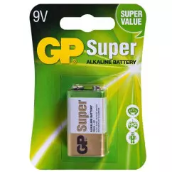 Батарейка GP SUPER ALKALINE 9V 1604AEB-5UE1 6LF22 (4891199002311)