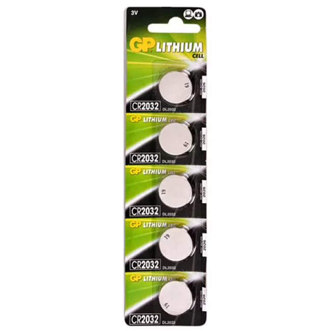 Батарейка GP Lithium Button Cell 3.0V CR2032-8U5 (CR2032)