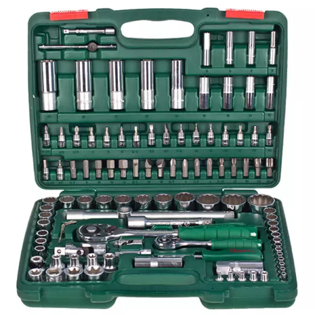 Набор торцевых головок Hans 1/4"DR4-14мм 1/2"DR10-32 мм 108 шт (TK-108 R2) Набор торцевых головок Hans 1/4"DR4-14мм 1/2"DR10-32 мм 108 шт (TK-108 R2)