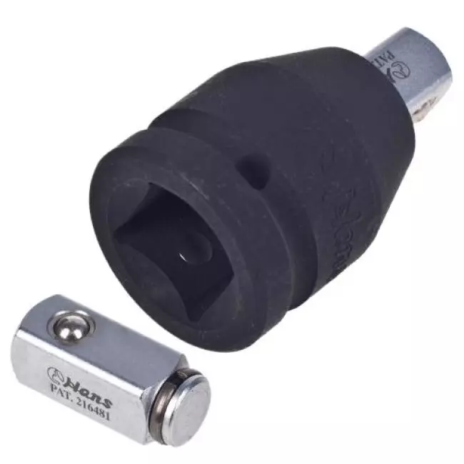 Переходник HANS ударный 3/4"Mх 1/2"F со сменным квадратом (86884)