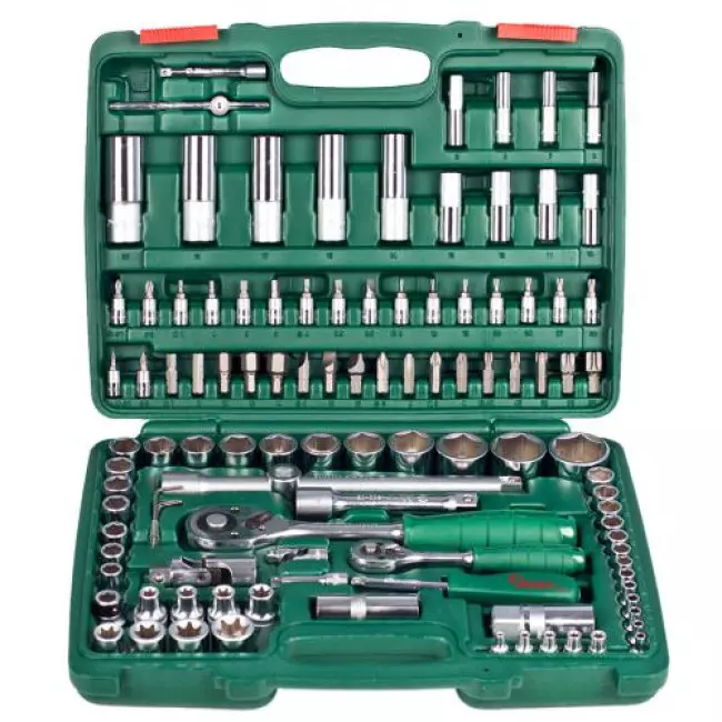 Набор торцевых головок Hans профессиональный 1/4"DR4-14мм 1/2"DR10-32 мм 108 шт (TK-108) Набор торцевых головок Hans профессиональный 1/4"DR4-14мм 1/2"DR10-32 мм 108 шт (TK-108)