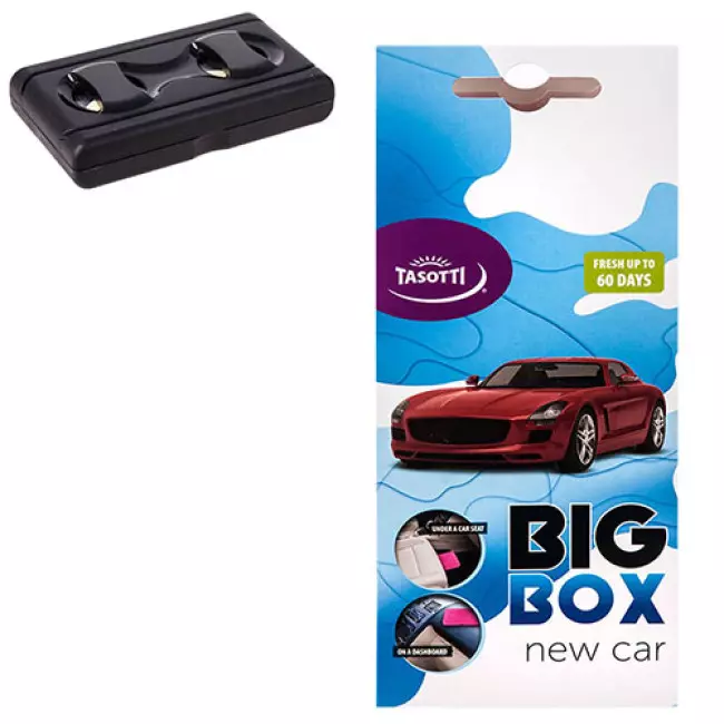 Ароматизатор Tasotti под сиденье Big box New Car 58 г (115775)