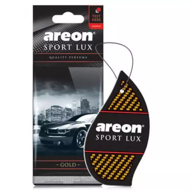 Освежитель воздуха AREON Sport Lux сухой, листок Gold (SL01) Освежитель воздуха AREON Sport Lux сухой, листок Gold (SL01)