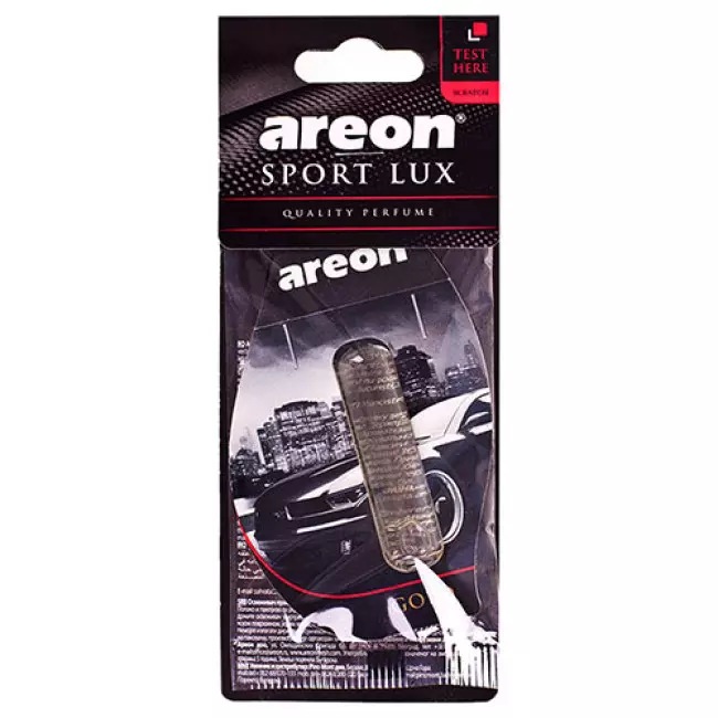 Освежитель воздуха AREON "SPORT LUX" жидкий, листок Carbon 5ml (LX04)