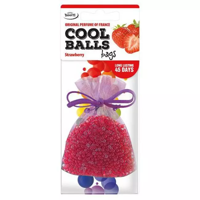 Ароматизатор Tasotti на зеркало мешочек Cool Balls Bags Strawberry (115461)