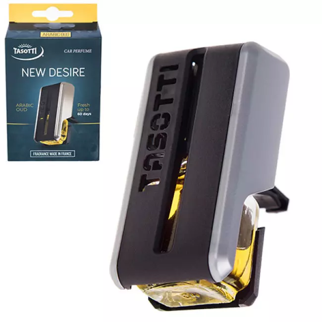 Ароматизатор Tasotti на дефлектор New Desire Arabic oud 8 мл (116659) Ароматизатор Tasotti на дефлектор New Desire Arabic oud 8 мл (116659)