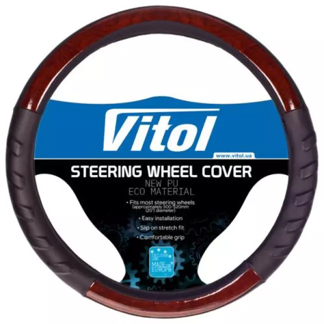Чехол на руль VITOL черный (HU 100107 BK XXL)