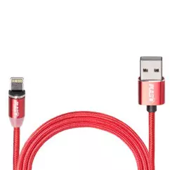 Кабель магнитный PULSO USB - Lightning 2,4А 1m red (MC-2301L RD)