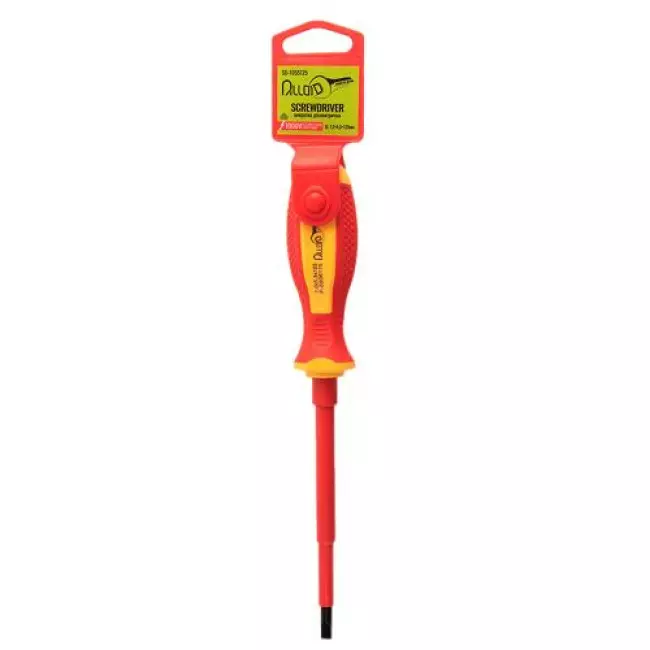 Отвертка Alloid 1000В VDE шлицевая 10х55х125мм (SD-1055125)