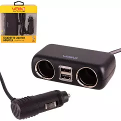 Разветвитель прикуривателя VOIN USB 12/24V (SC-2004L)