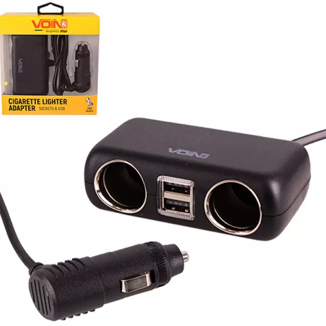 Розгалужувач прикурювача VOIN USB 12/24V (SC-2004L) Розгалужувач прикурювача VOIN USB 12/24V (SC-2004L)