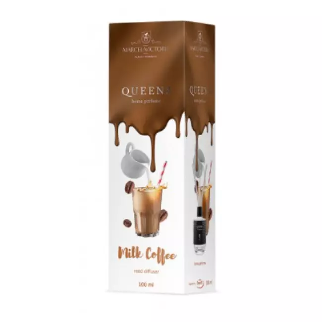 Ароматизатор Tasotti для дому офісу Car&Home QUEENS White Milk Coffee 100 мл (100249)