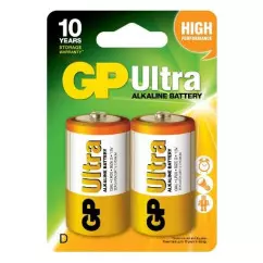 Батарейка GP ULTRA ALKALINE 1.5V 13AU-U2 LR20, D (4891199034442)