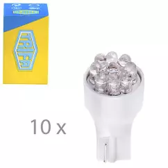 Лампа LED пластиковый цоколь Trifa 12V 0,81W W2,1x9,5d T15 60mA white (02884)