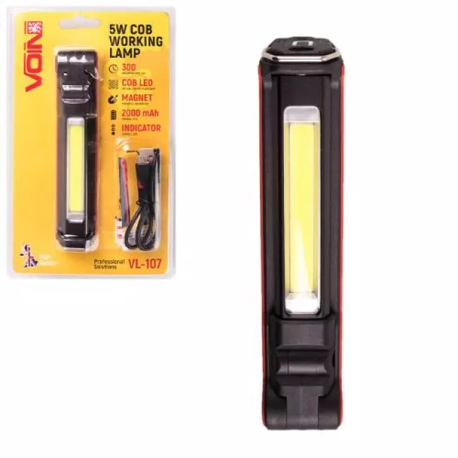 Переносная лампа VOIN 5W-COB 3W 2000mAh (VL-107) Переносная лампа VOIN 5W-COB 3W 2000mAh (VL-107)