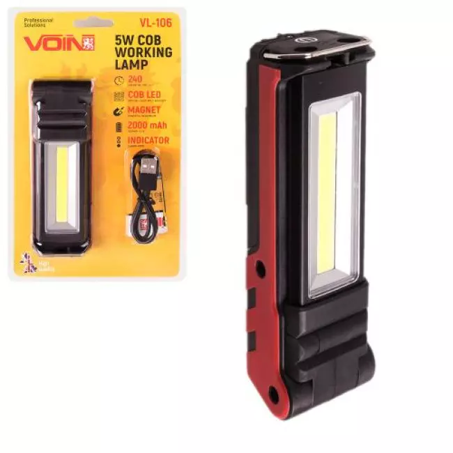 Переносная лампа VOIN 5W-COB 2 х 3W 2000mAh (VL-106) Переносная лампа VOIN 5W-COB 2 х 3W 2000mAh (VL-106)