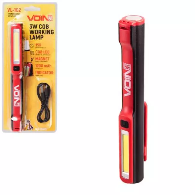 Переносная лампа VOIN 3W 1200mAh (VL-102)