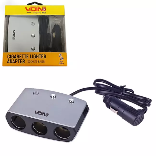 Розгалужувач прикурювача VOIN USB 12/24V (SC-3005)