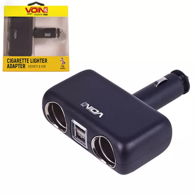 Розгалужувач прикурювача VOIN 2400 mA 12/24V 2USB (SC-2004) Розгалужувач прикурювача VOIN 2400 mA 12/24V 2USB (SC-2004)