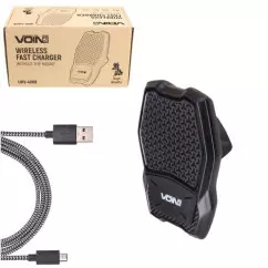 Тримач мобільного телефону VOIN магнітний з бездротовою зарядкою (UHV-4008)