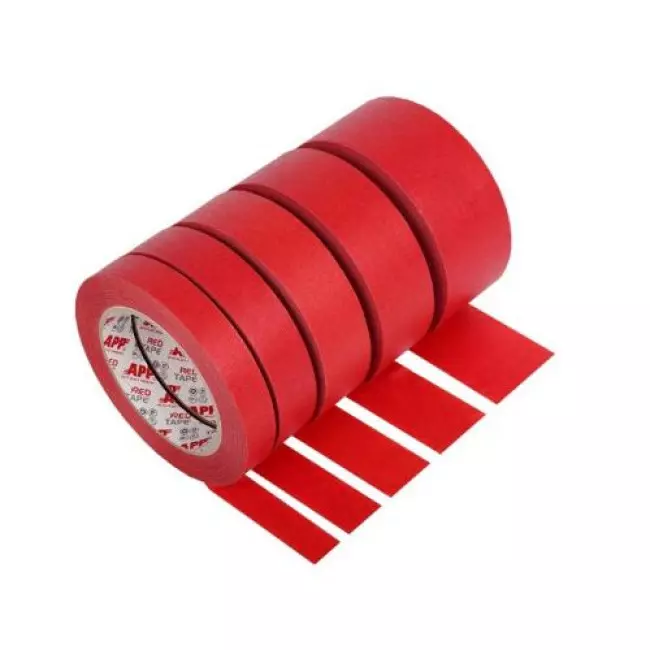 Скотч APP Red Tape малярный 24ммх45м 110 C водонепроницаемый красный (070252)