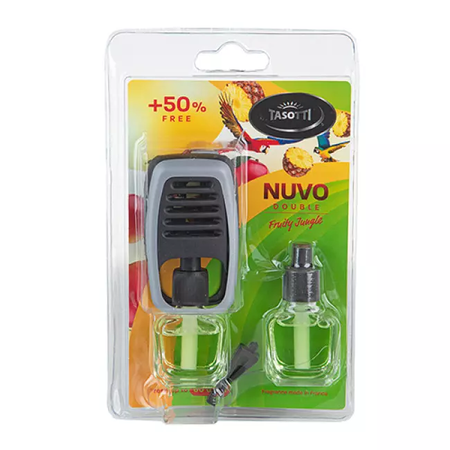 Ароматизатор Tasotti на дефлектор Nuvo Double Blister Fruity Jungle 8 мл 12 шт (102813) Ароматизатор Tasotti на дефлектор Nuvo Double Blister Fruity Jungle 8 мл 12 шт (102813)