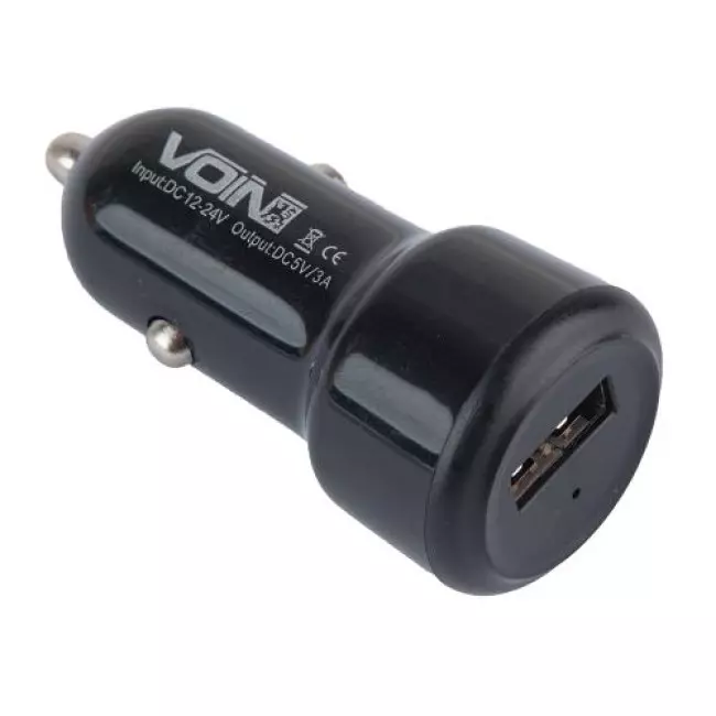 Автомобильное зарядное устройство VOIN 12/24V - 5V 3,0A (C-36209)