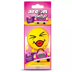 Освежитель воздуха AREON Smile Dry сухой, листок Bubble Gum (ASD12)