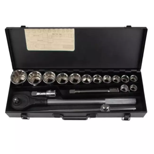 Набор головок Alloid 3/4", 17 предм. 12 гран. 19-50 мм. (НГ-6017М-12)