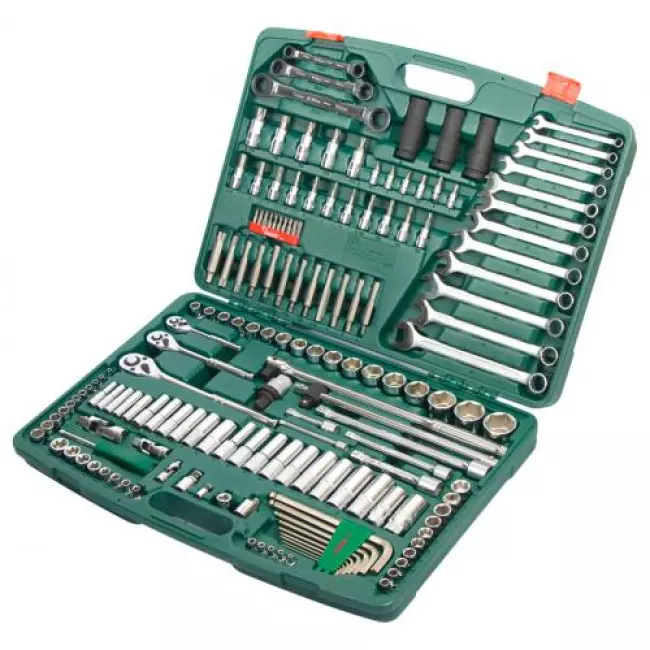 Набор инструментов 1/4" 3/8",1/2" 163 шт (ТК-163-12) Набор инструментов 1/4" 3/8",1/2" 163 шт (ТК-163-12)