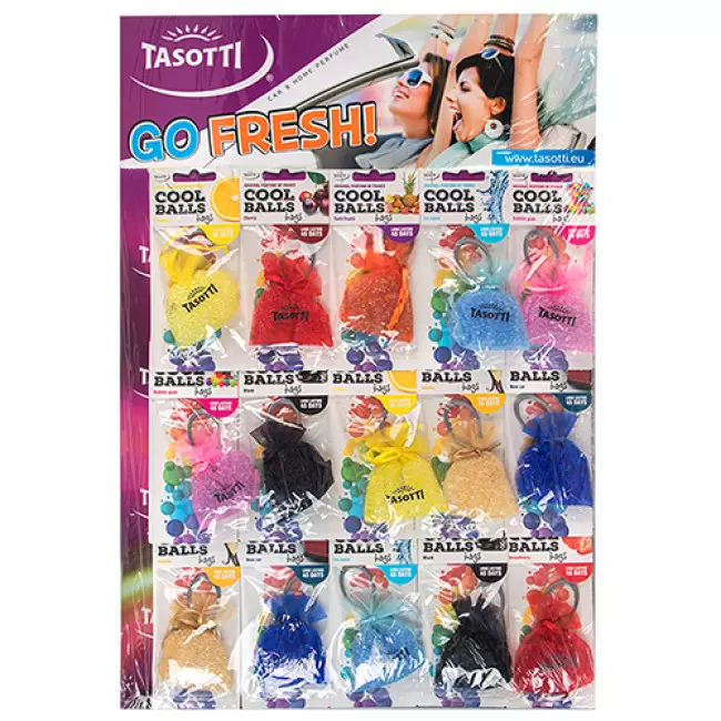Ароматизатор Tasotti на зеркало мешочек Cool Balls Bags MIX (15300) Ароматизатор Tasotti на зеркало мешочек Cool Balls Bags MIX (15300)