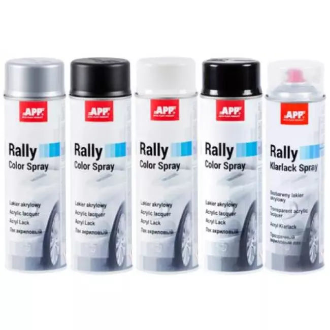 Фарба APP Rally Color Spray чорний блиск 600 мл (210113)