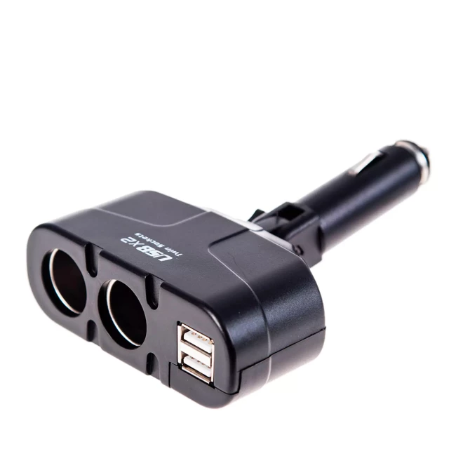 Разветвитель прикуривателя VOIN 1500mA 12/24V 2USB (WF-0668/003)