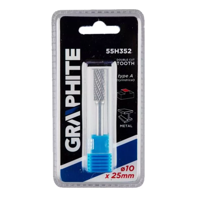 Фреза по металлу GRAPHITE HM тип A (цилиндрический) 10 x 25 мм (55H352)