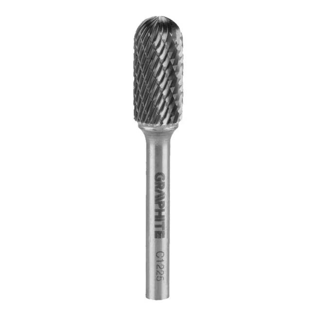 Фреза по металу GRAPHITE HM тип C (круглий циліндричний) 12 x 25 мм (55H361)