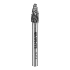 Фреза по металлу GRAPHITE HM тип F (заостренные округлые) 8 x 18 мм (55H370)