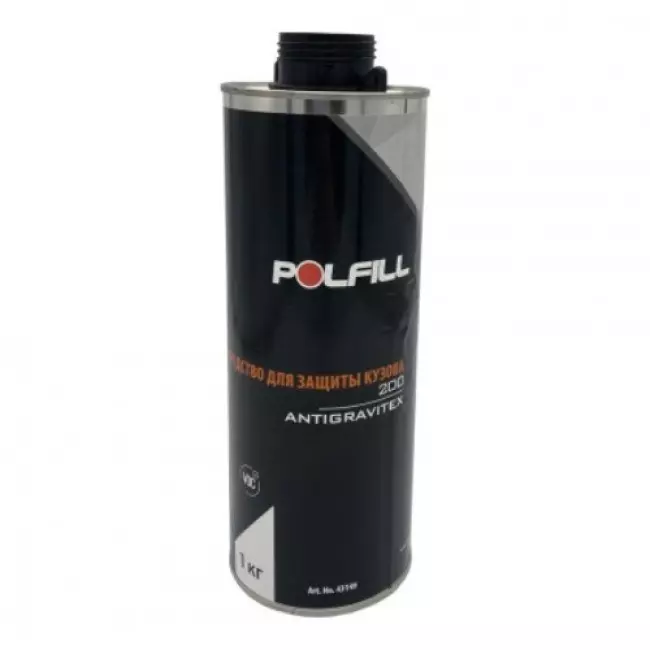 Антигравий Vitol Polfill под пистолет 200, черный, 1 кг (43372)